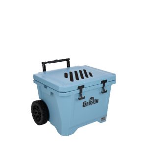 Custom Grizzly 40 qt Scout Rolling Cooler with Company Logo - Personalized Bulk Corporate Gift