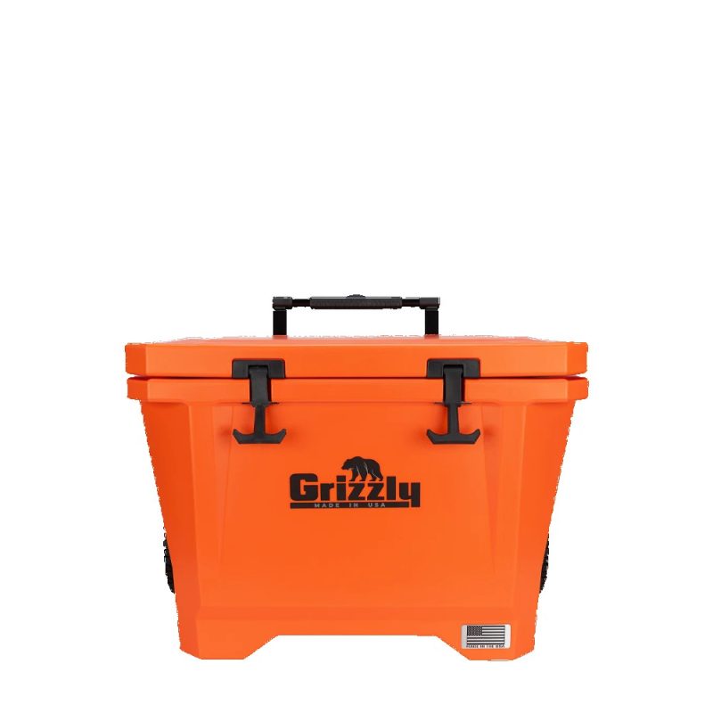 Custom Grizzly 40 qt Scout Rolling Cooler with Company Logo - Personalized Bulk Corporate Gift - 4