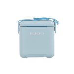Custom Igloo Tag Along Too Cooler - Powder Blue with Company Logo - Personalized Bulk Corporate Gift