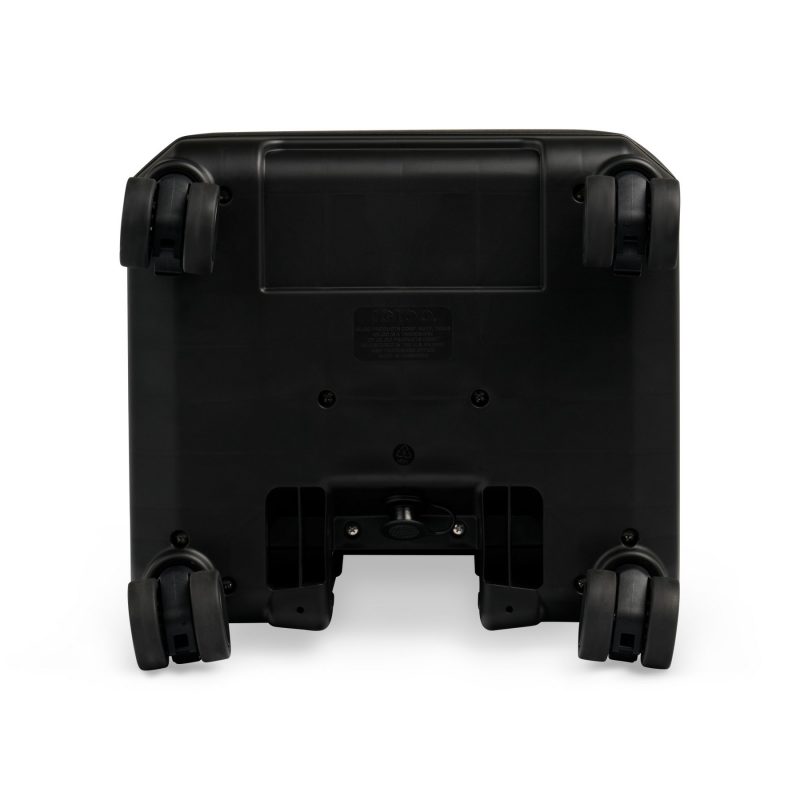 Custom Igloo® Tag Along Spinner Cooler - Black with Company Logo - Personalized Bulk Corporate Gift - 9