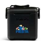 Custom Igloo® Tag Along Too Cooler - Black with Company Logo - Personalized Bulk Corporate Gift - 1
