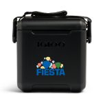 Custom Igloo® Tag Along Too Cooler - Black with Company Logo - Personalized Bulk Corporate Gift