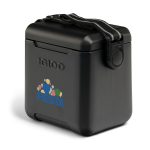 Custom Igloo® Tag Along Too Cooler - Black with Company Logo - Personalized Bulk Corporate Gift - 4