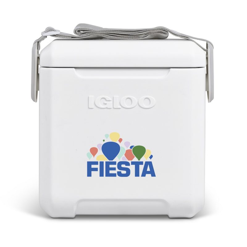 Custom Igloo® Tag Along Too Cooler - White with Company Logo - Personalized Bulk Corporate Gift
