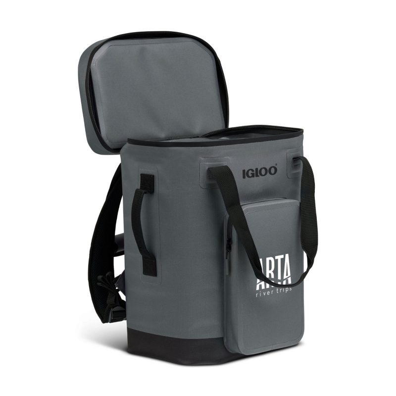 Custom Igloo® Trailmate 32 Can Backpack Cooler - Carbonite with Company Logo - Personalized Bulk Corporate Gift - 3