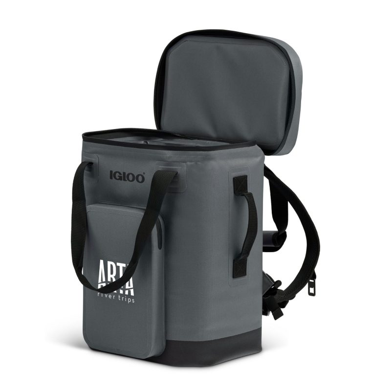 Custom Igloo® Trailmate 32 Can Backpack Cooler - Carbonite with Company Logo - Personalized Bulk Corporate Gift - 4