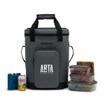 Custom Igloo® Trailmate 32 Can Backpack Cooler - Carbonite with Company Logo - Personalized Bulk Corporate Gift - 7