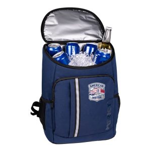 Custom Patriot Backpack Cooler - Anniversary Edition with Company Logo - Personalized Bulk Corporate Gift