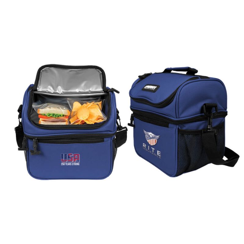Custom Patriot Lunchbox Duo 15 - Anniversary Edition with Company Logo - Personalized Bulk Corporate Gift - 4