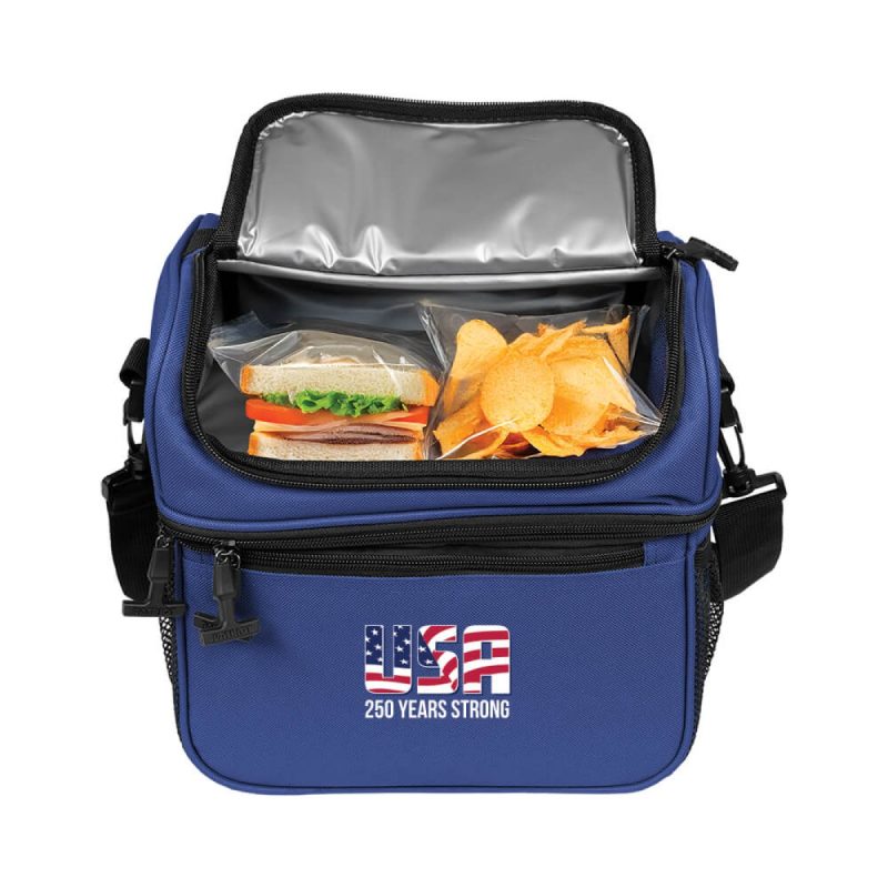 Custom Patriot Lunchbox Duo 15 - Anniversary Edition with Company Logo - Personalized Bulk Corporate Gift