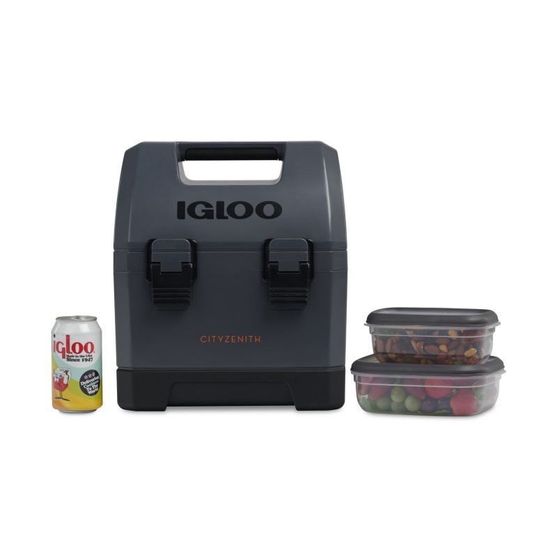 Custom Igloo® Cool Box Cooler - 11 Qt - Tactical Gray with Company Logo - Personalized Bulk Corporate Gift - 4