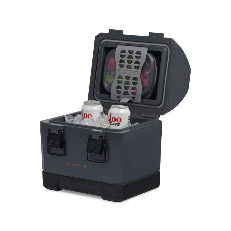 Custom Igloo® Cool Box Cooler - 11 Qt - Tactical Gray with Company Logo - Personalized Bulk Corporate Gift - 9