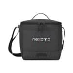 Custom Apex Recycled rPET Box Cooler - Black with Company Logo - Personalized Bulk Corporate Gift