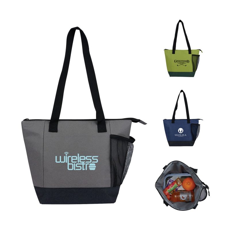 Custom Articraft 12-Can Lunch Cooler Tote with Company Logo - Personalized Bulk Corporate Gift