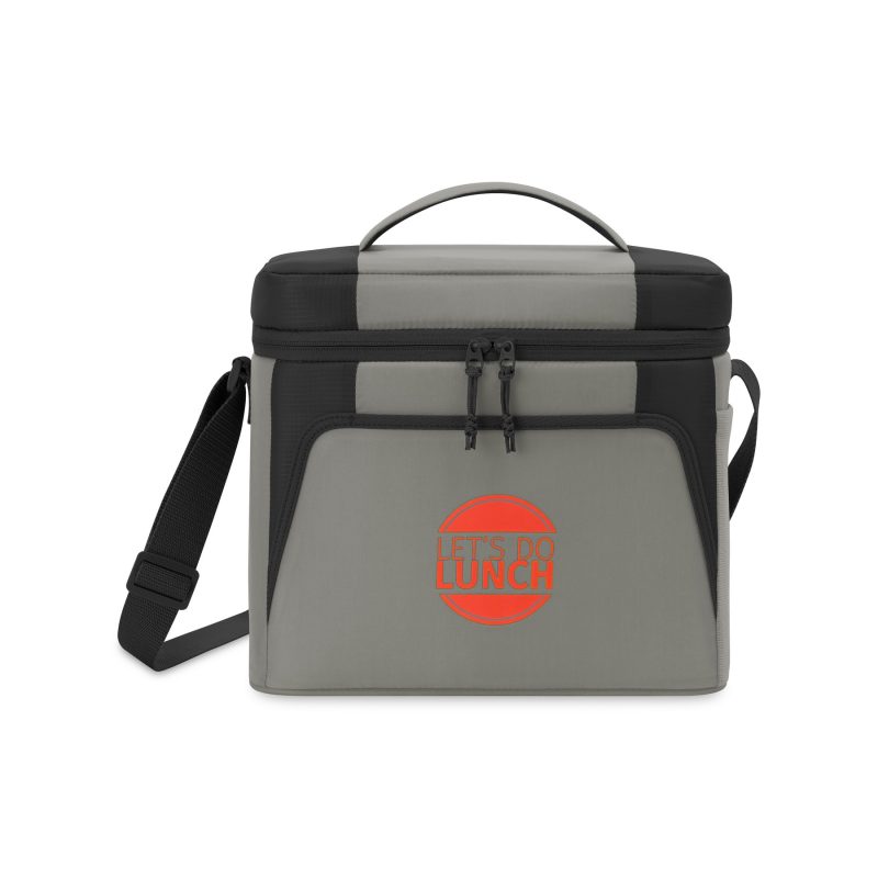 Custom Aspen Box Cooler - Black with Company Logo - Personalized Bulk Corporate Gift