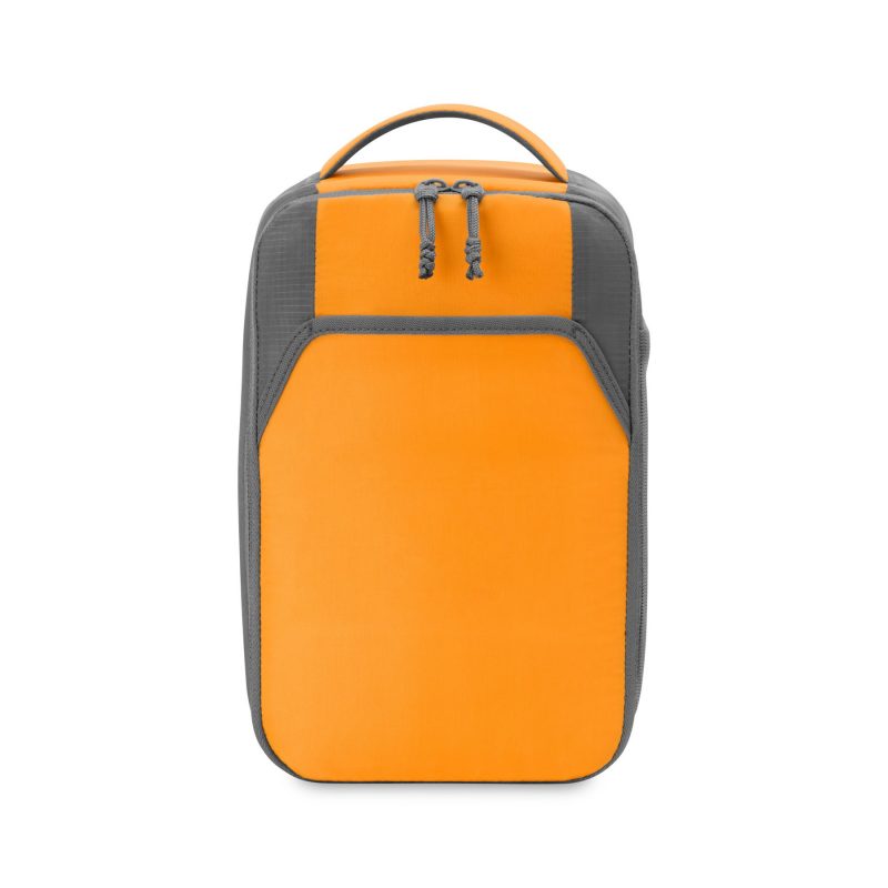 Custom Aspen Lunch Bag Cooler - Orange with Company Logo - Personalized Bulk Corporate Gift - 1