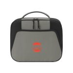 Custom Aspen Lunch Box Cooler - Black with Company Logo - Personalized Bulk Corporate Gift