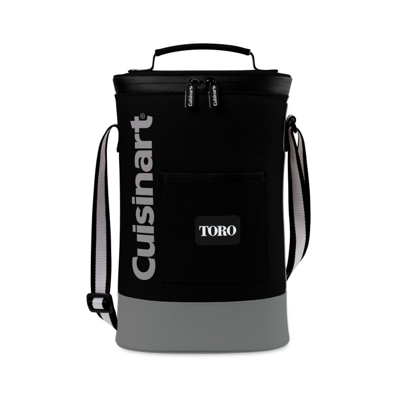 Custom Cuisinart Outdoors Bottle Cooler Tote - Black with Company Logo - Personalized Bulk Corporate Gift