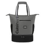 Custom Cuisinart Outdoors Expandable Backpack Cooler - Medium Grey with Company Logo - Personalized Bulk Corporate Gift