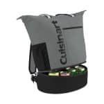 Custom Cuisinart Outdoors Expandable Backpack Cooler - Medium Grey with Company Logo - Personalized Bulk Corporate Gift - 4