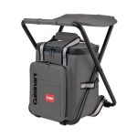 Custom Cuisinart Outdoors Folding Chair Backpack Cooler - Medium Grey with Company Logo - Personalized Bulk Corporate Gift