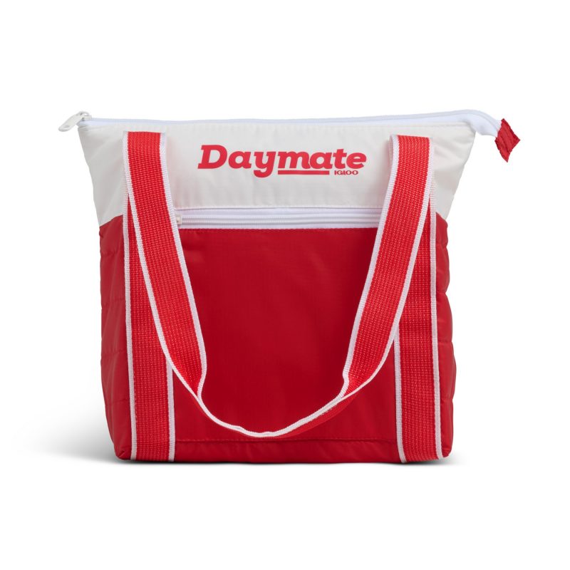 Custom Igloo Daymate Soft Cooler 10 Can - White-Red with Company Logo - Personalized Bulk Corporate Gift - 6
