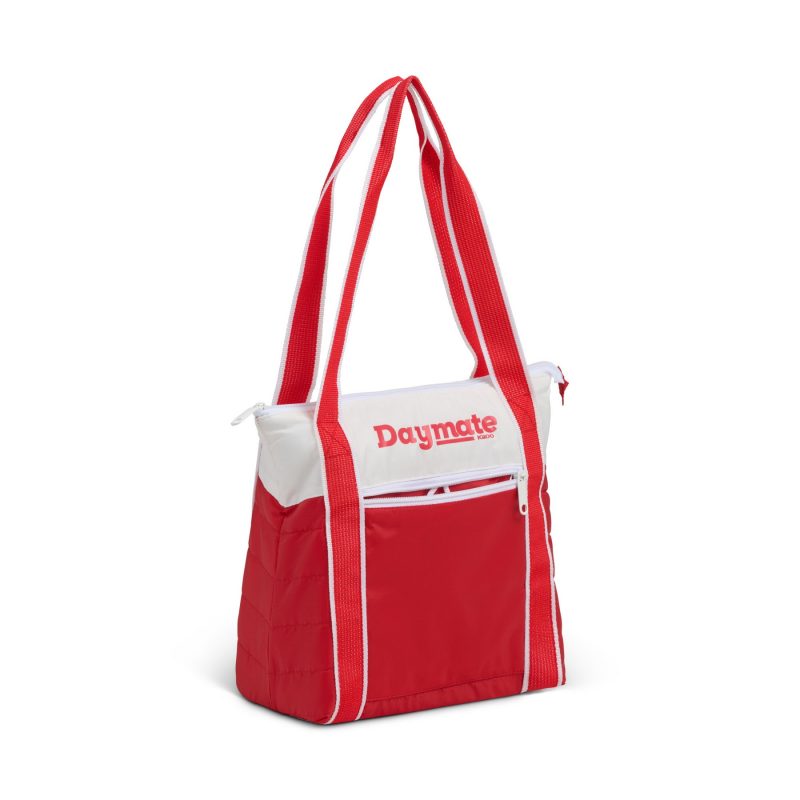 Custom Igloo Daymate Soft Cooler 10 Can - White-Red with Company Logo - Personalized Bulk Corporate Gift - 9
