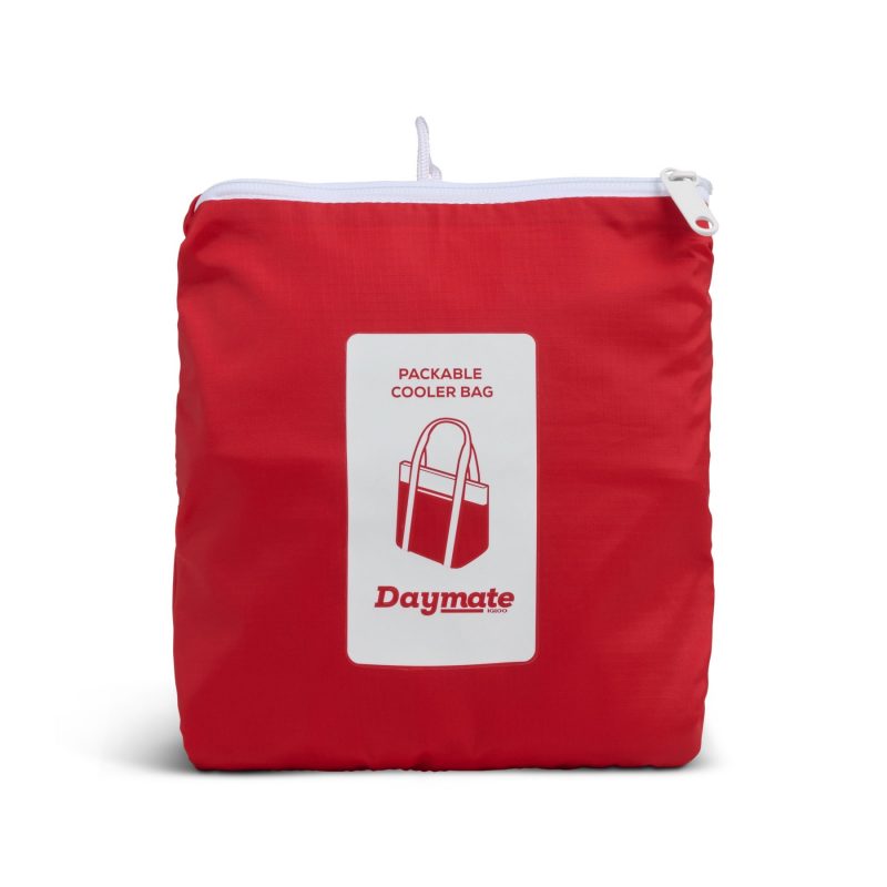Custom Igloo Daymate Soft Cooler 15 Can - White-Red with Company Logo - Personalized Bulk Corporate Gift - 3