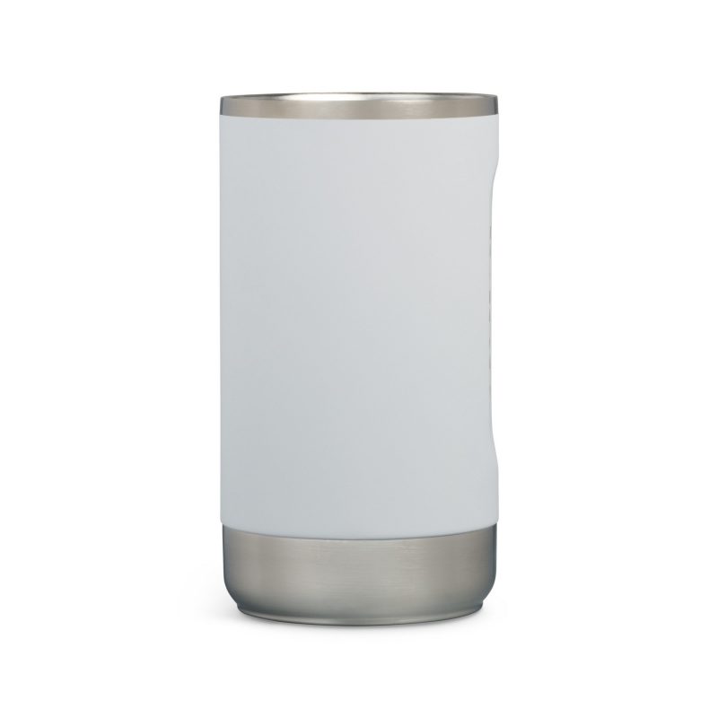 Custom Igloo Recycled Stainless Steel Universal Coolmate - White with Company Logo - Personalized Bulk Corporate Gift - 4