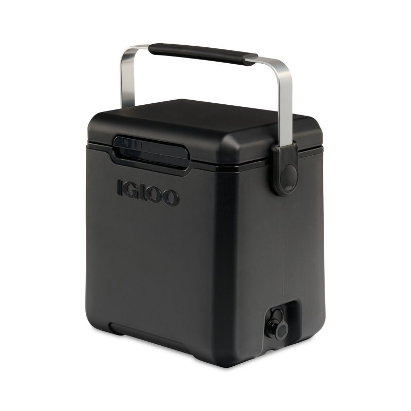 Custom Igloo Tag Along High Rise Cooler - Black with Company Logo - Personalized Bulk Corporate Gift - 6