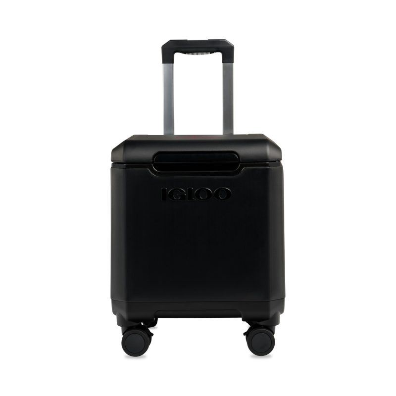 Custom Igloo? Tag Along Spinner Cooler - White with Company Logo - Personalized Bulk Corporate Gift