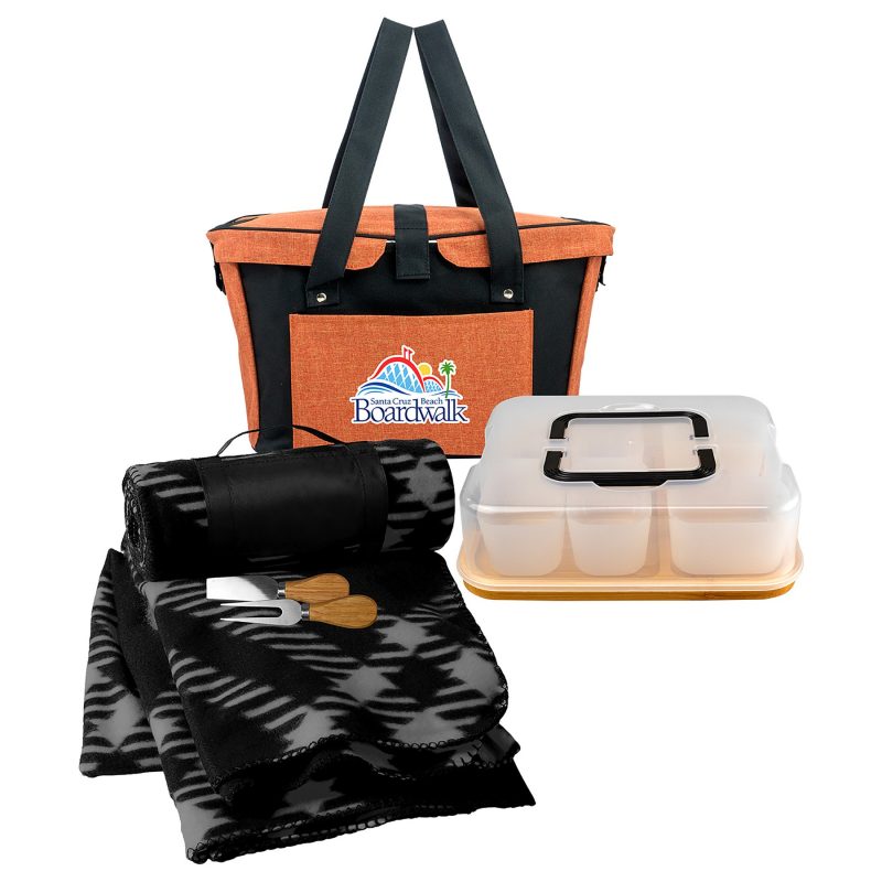 Custom Ridge Cooler Charcuterie Set with Company Logo - Personalized Bulk Corporate Gift - 9
