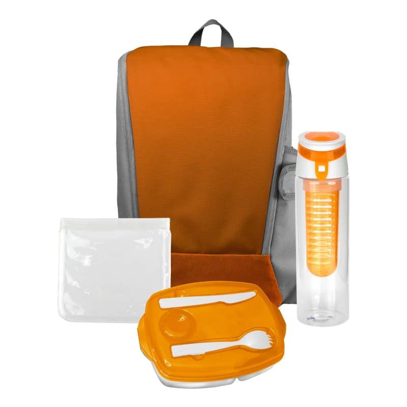 Custom Zippy Cooler Lunch & Drink Set with Company Logo - Personalized Bulk Corporate Gift - 9
