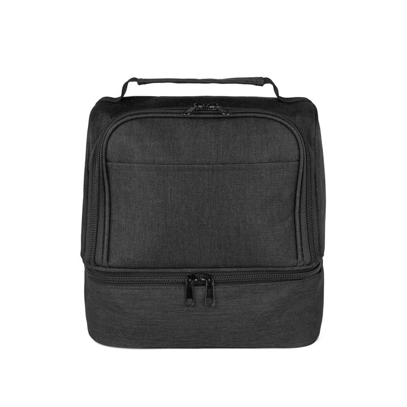 Custom CarryCool Double Deck Lunch Bag (Factory Direct) 10-12 Weeks with Company Logo - Personalized Bulk Corporate Gift - 1