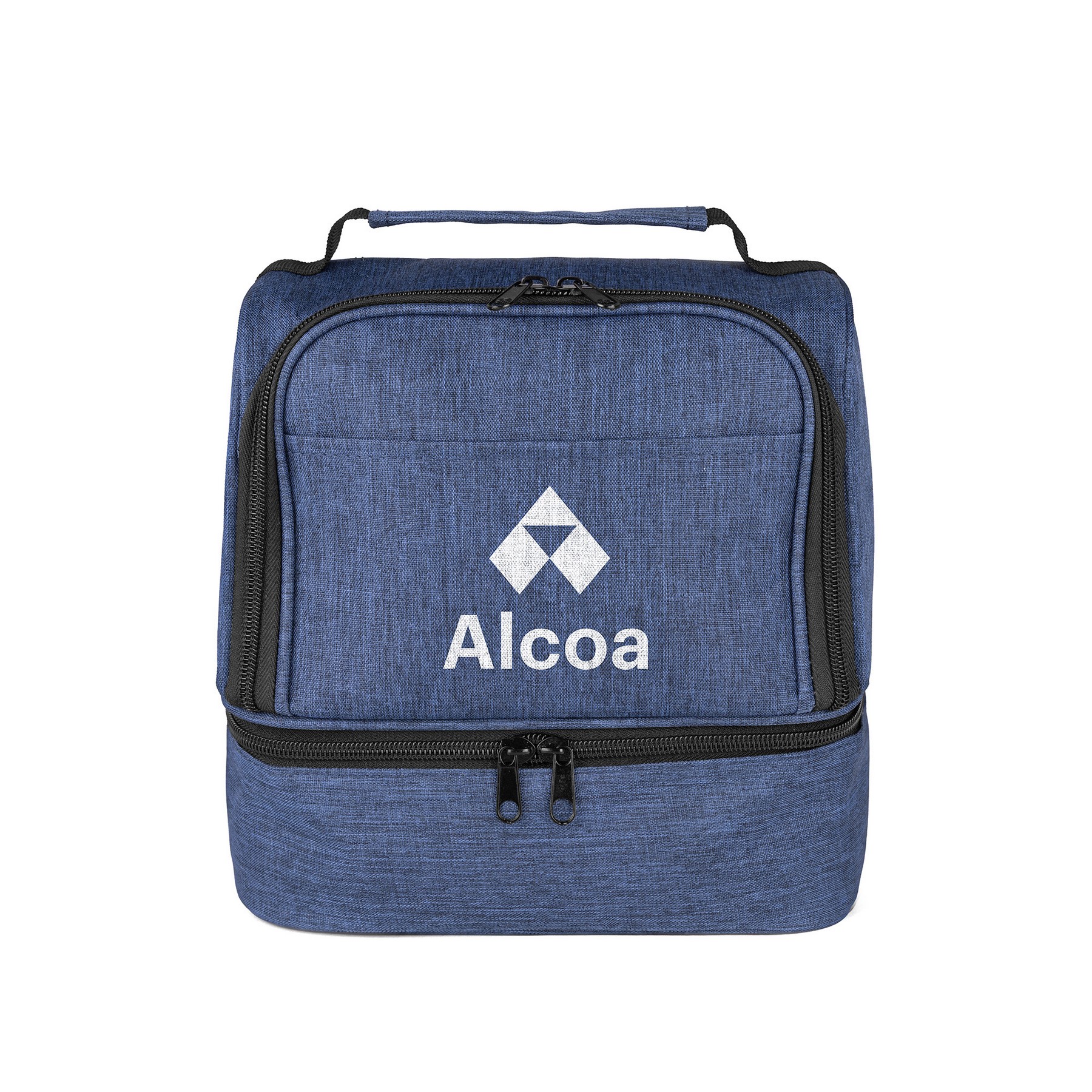 Custom CarryCool Double Deck Lunch Bag (Factory Direct) 10-12 Weeks with Company Logo - Personalized Bulk Corporate Gift - 3