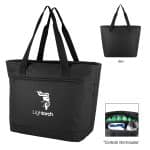 Custom Chill Commuter Rpet 34 Can Split Cooler Tote Bag with Company Logo - Personalized Bulk Corporate Gift - 3