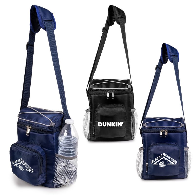 Custom DayTrip rPET Crossbody Cooler (Factory Direct) 10-12 Weeks with Company Logo - Personalized Bulk Corporate Gift