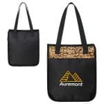 Custom Delphi Cork & Coffee Grounds Lunch Cooler Bag with Company Logo - Personalized Bulk Corporate Gift