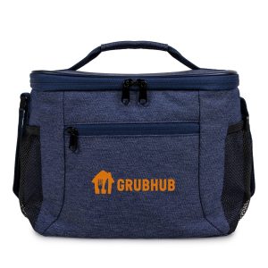 Custom DenimChill Cooler Bag 8-Can (Factory Direct) 10-12 Weeks with Company Logo - Personalized Bulk Corporate Gift