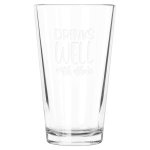 Custom Libbey 16 OZ FLARE COOLER GLASS with Company Logo - Personalized Bulk Corporate Gift