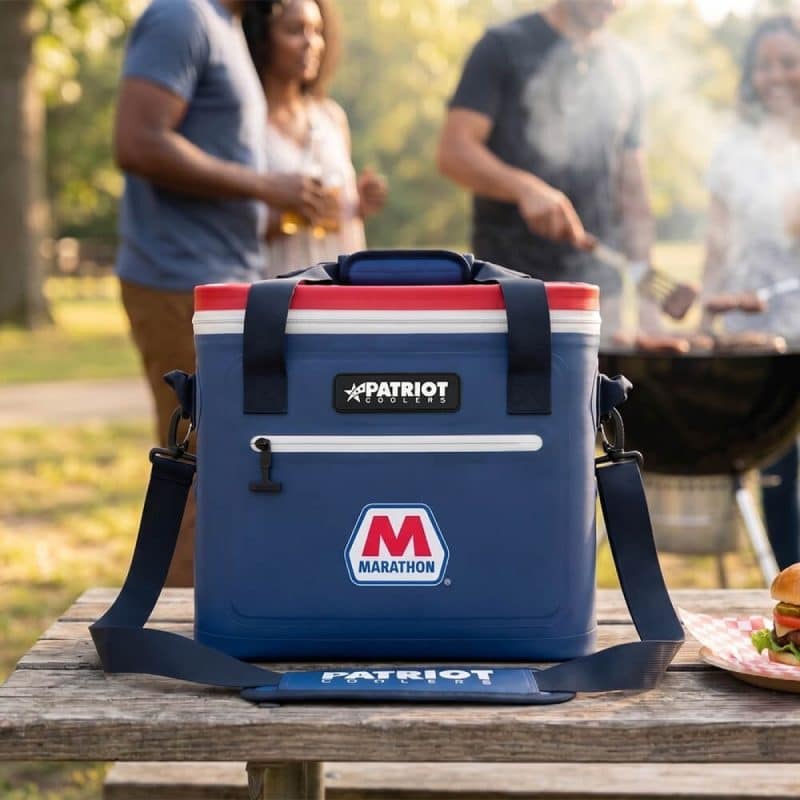Custom Patriot Glacierpak 24 Can with Company Logo - Personalized Bulk Corporate Gift - 3