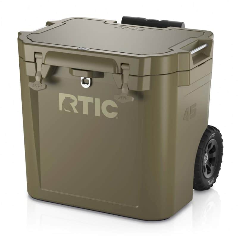 Custom RTIC® 45 QT Ultra-Tough Wheeled Cooler with Company Logo - Personalized Bulk Corporate Gift - 5