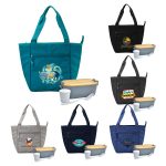 Custom Roam Bamboo Lunch Set with Company Logo - Personalized Bulk Corporate Gift
