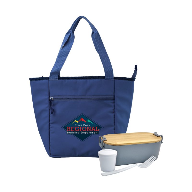 Custom Roam Bamboo Lunch Set with Company Logo - Personalized Bulk Corporate Gift - 4