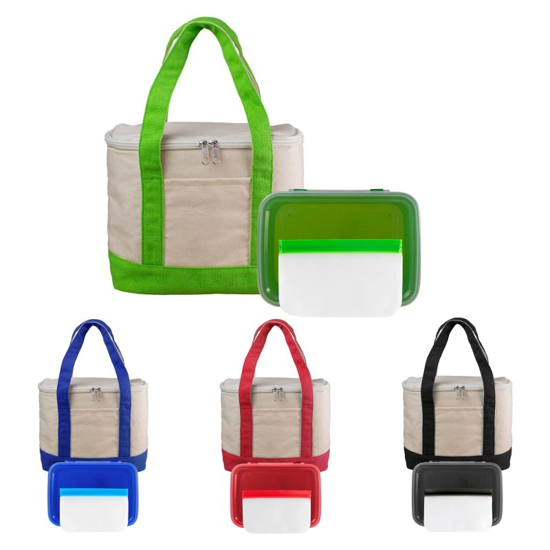 Custom Sailing Cooler Lunch Set with Company Logo - Personalized Bulk Corporate Gift - 1