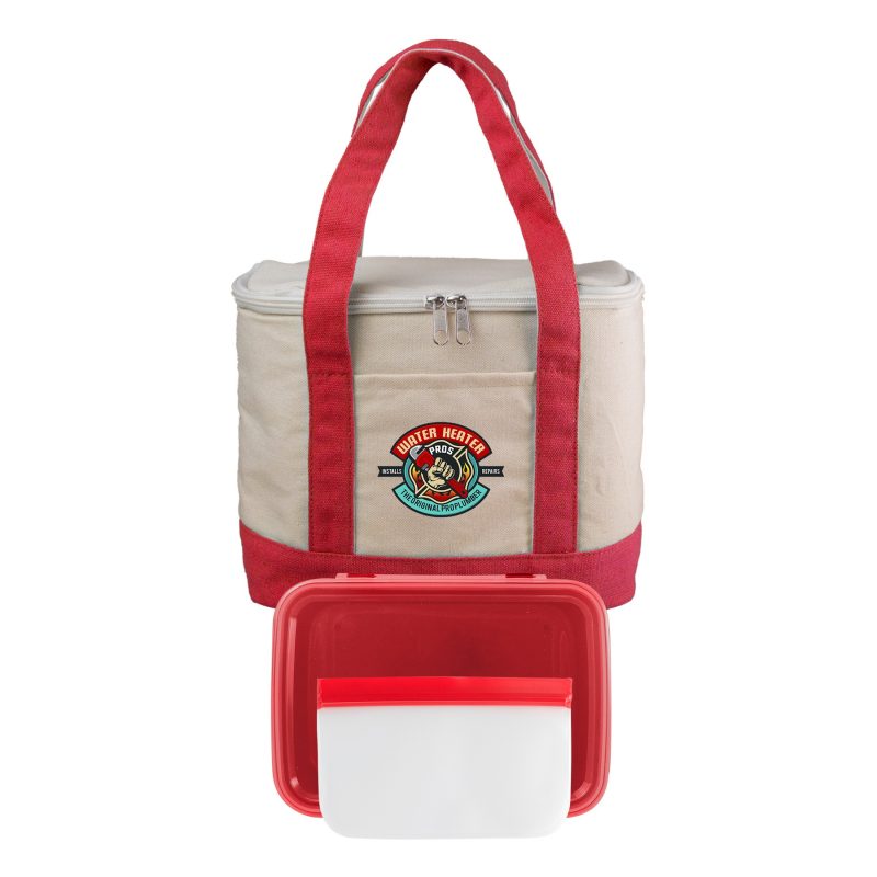 Custom Sailing Cooler Lunch Set with Company Logo - Personalized Bulk Corporate Gift - 2