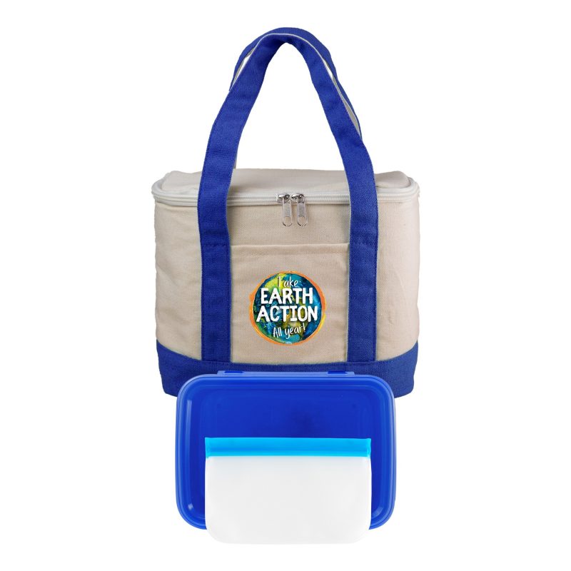 Custom Sailing Cooler Lunch Set with Company Logo - Personalized Bulk Corporate Gift - 8