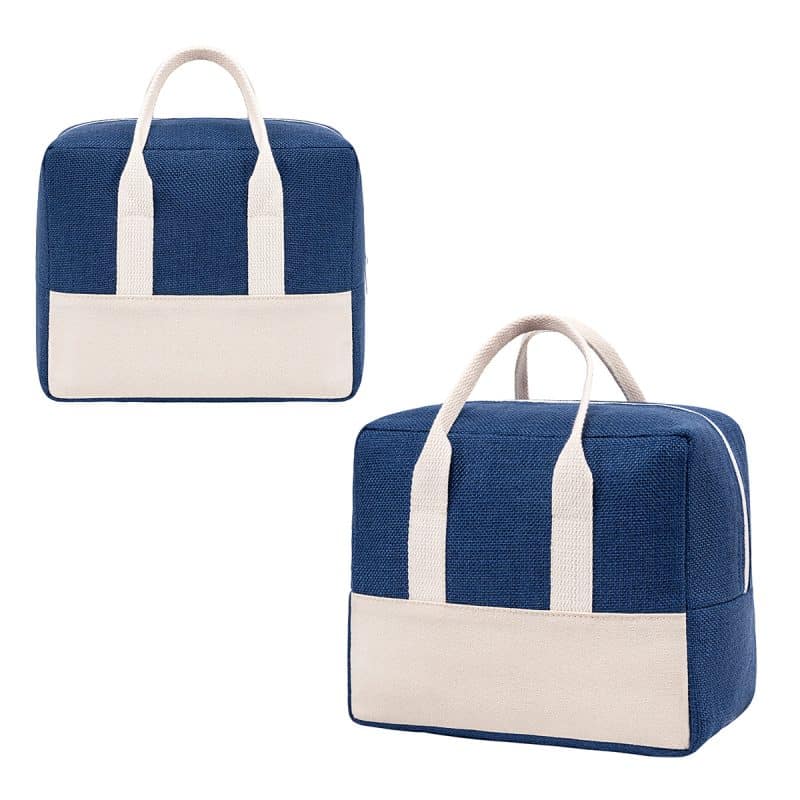Custom Santa Cruz Textured Lunch Cooler Bag with Company Logo - Personalized Bulk Corporate Gift - 5