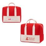 Custom Santa Cruz Textured Lunch Cooler Bag with Company Logo - Personalized Bulk Corporate Gift - 6