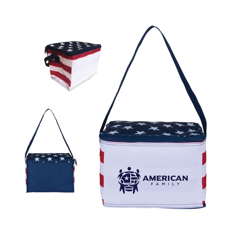 Custom Americana 600D Cooler with Company Logo - Personalized Bulk Corporate Gift